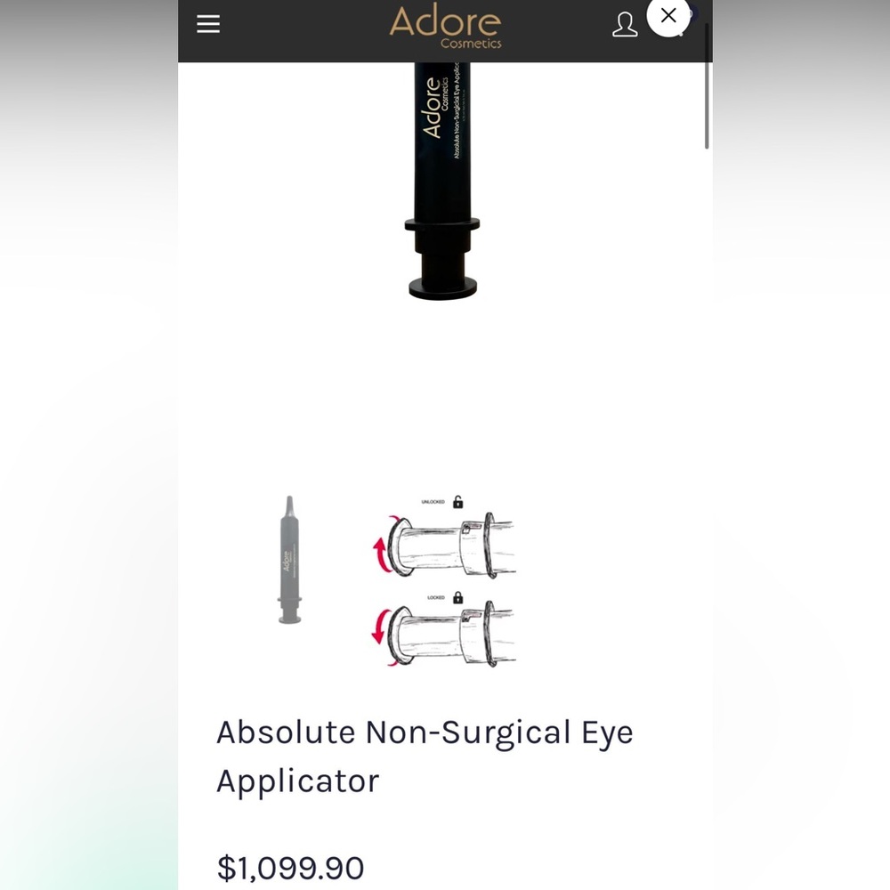 Absolute Non Surgical Eye Applicator New